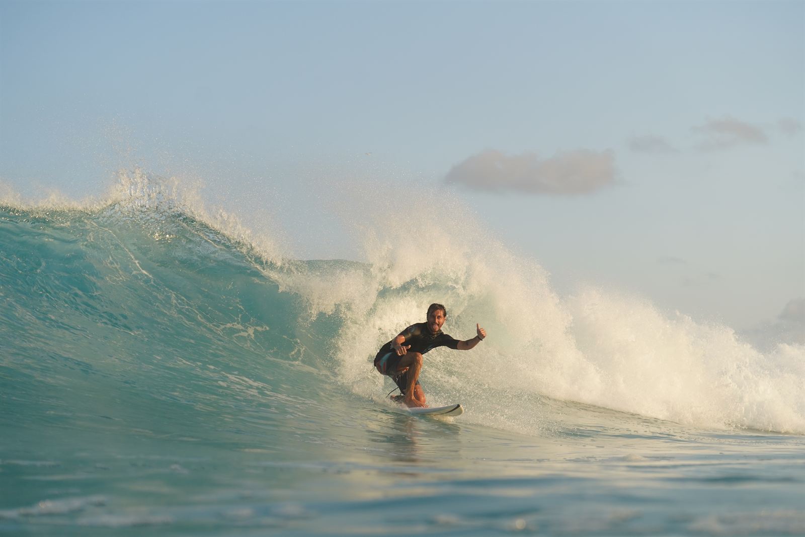 Disfrutando del camp de surf